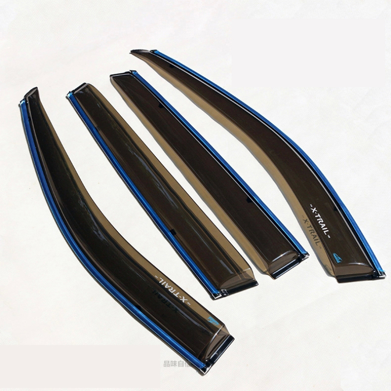 奥美斯aomis 晴雨挡注塑带亮条雨眉 改装配件 专车专用注塑带亮条晴雨