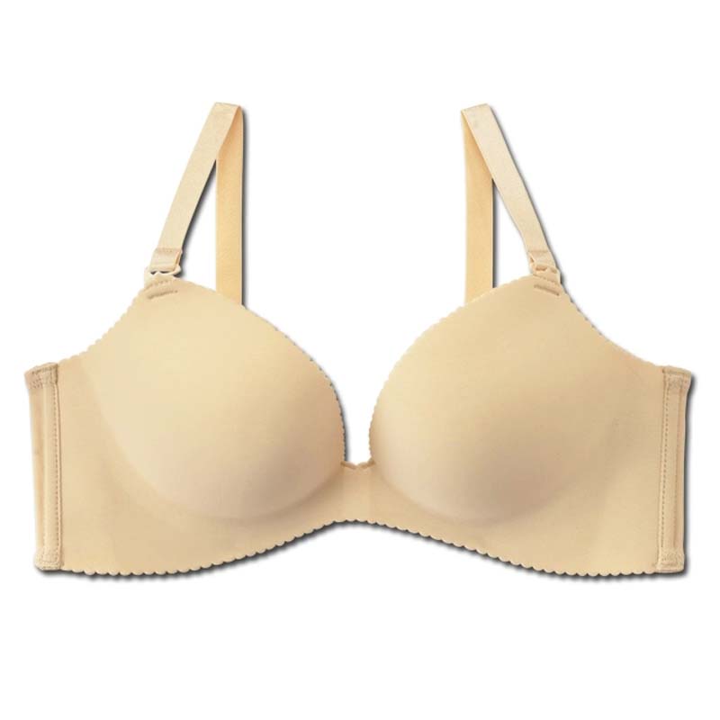 每购 2015新款女士性感内衣聚拢小蝴蝶结单品文胸 浅黄色 75a【图片