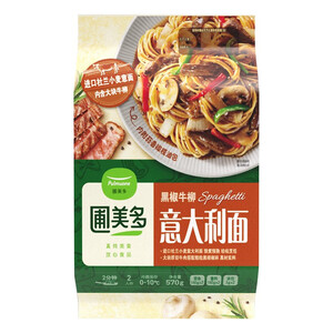 pulmuone 圃美多 黑椒牛柳意大利面 570g 2人份