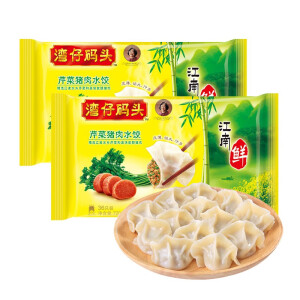 湾仔码头水饺芹菜猪肉口味速冻水饺1440g