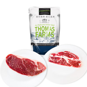 THOMAS FARMS 澳洲安格斯牛排套餐 1.2kg6片(保乐肩3片+上脑3片) *4件   438.92元包邮（双重优惠）