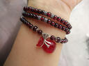 可塘明珠 配鉴定证书 天然紫牙乌石榴石手链3圈女士多圈天然水晶手串送老婆太太 情人节礼物 6A级-珠径6MM-配证书 实拍图