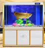 欧宝 金龙鱼缸 玻璃生态水族箱 屏风 大型鱼缸客厅办公室别墅定制鱼缸 300*60*90/70底过滤 实拍图
