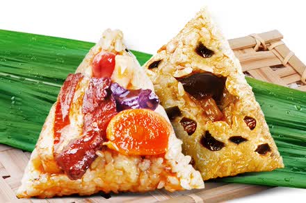【限发顺丰】元祖粽子礼盒台湾风味肉粽菌菇粽10只/篮